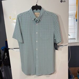 Pendleton Men's Blue and Green Plaid Shirt